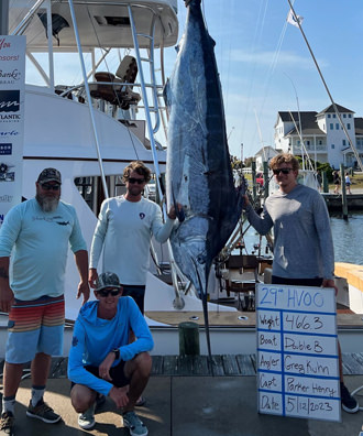 Double B - 466.3 lb. Blue Marlin from Day 3.