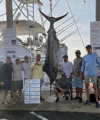 Re-Leased - 507.5 lb. Blue Marlin from Day 2.