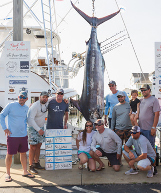 Re-Leased - 473.8 lb. Blue Marlin from Day 4.