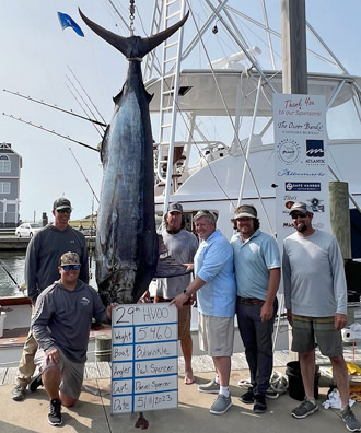 Bullwinkle - 546.0 lb. Blue Marlin from Day 2.
