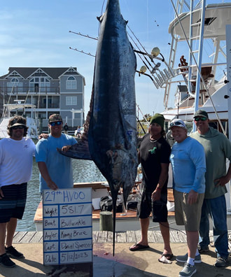 Bullwinkle - 581.7 lb. Blue Marlin from Day 3.