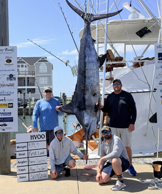 First Look - 479.9 lb. Blue Marlin from Day 1.