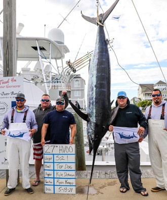 Top Dog - 502.1 lb. Blue Marlin from Day 2.